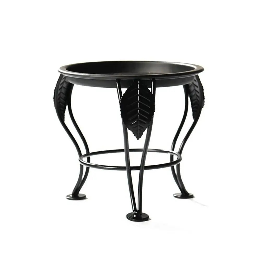 Mini Iron Three-Legged Plant Stand – Black & White Flower Rack Plant Stand Babs Black