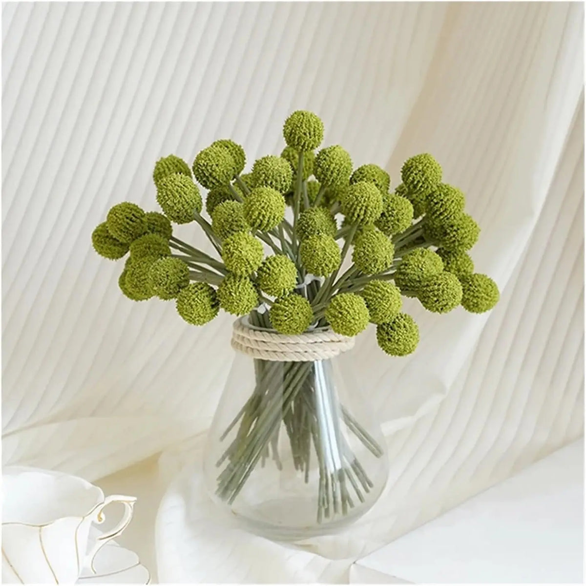 Silk Golden Ball Chrysanthemum Artificial Flower | Home & Wedding Artificial Silk Flowers Babs