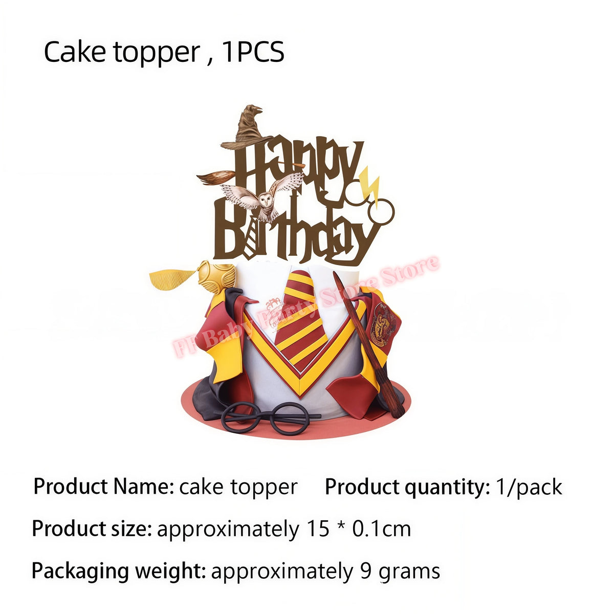 Magic Academy Kids Party Favors – Bracelets, Keychains & Balloons Kids Party Favors Babs 1pc Cake topper