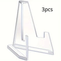 3-Pack Mini Clear Acrylic Easel Stands for Cards & Coins Acrylic Easel Stand Babs 3pcs