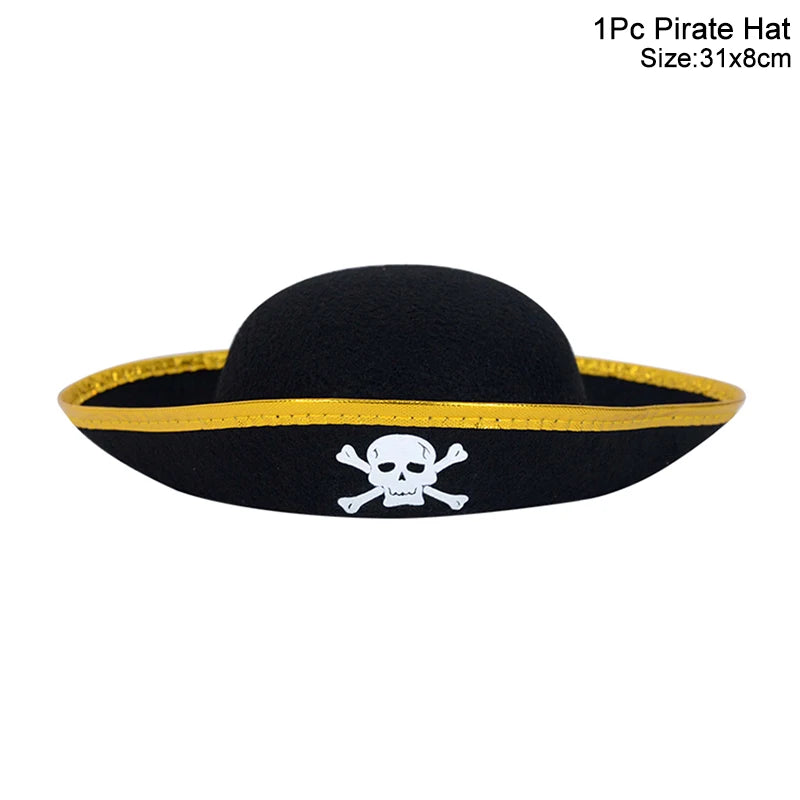 Pirate Party Kit – Eye Patch, Coins, Balloons & Skull Hat Party Favor Kit Babs 1pcs hat 2