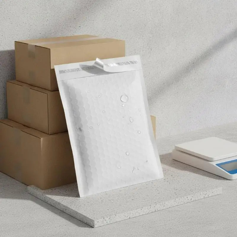 10-Pack White Self-Sealing Bubble Mailers | Waterproof Shipping Bags Bubble Mailers Babs