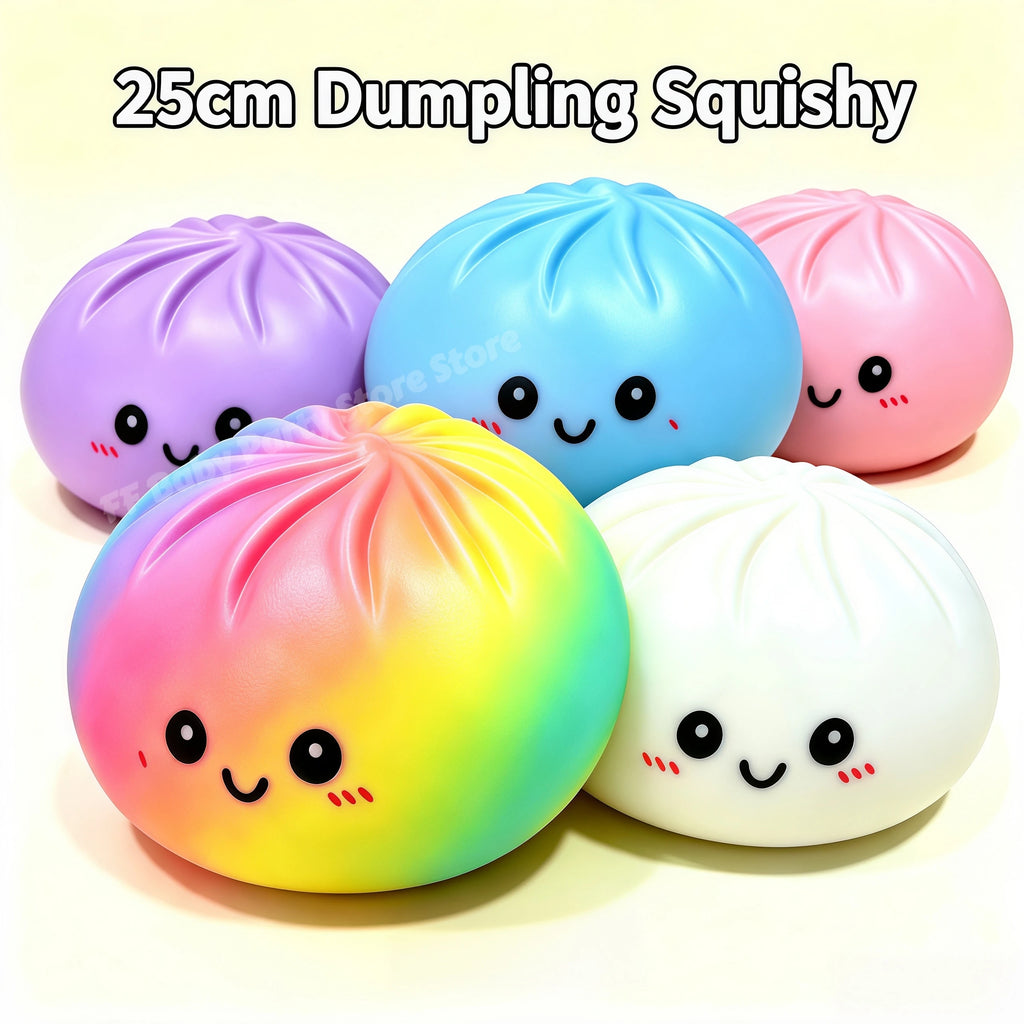 Rainbow Dumpling Squishy Toy – Slow Rising Fidget Squeeze Ball Squishy Fidget Toy Babs