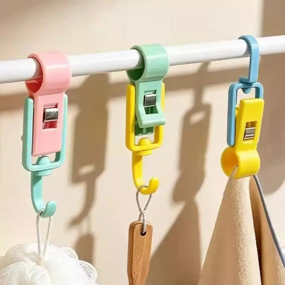 4-Pack Wall Mounted Tube Clamp Clip Hooks – Space Saver Wall Clip Hooks Babs