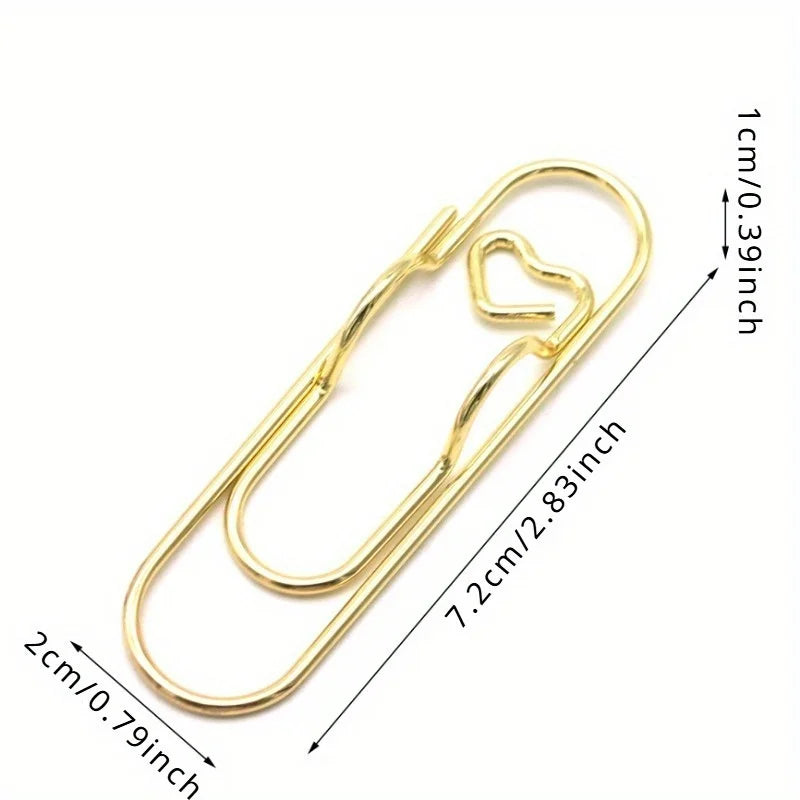 Love Metal Pen Clip – Mixed Color Journal & Diary Accessories Metal Pen Clip Babs