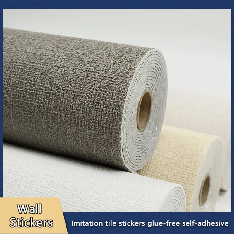 3D Linen Peel & Stick Wallpaper – Waterproof Self-Adhesive Roll Peel & Stick Wallpaper Babs