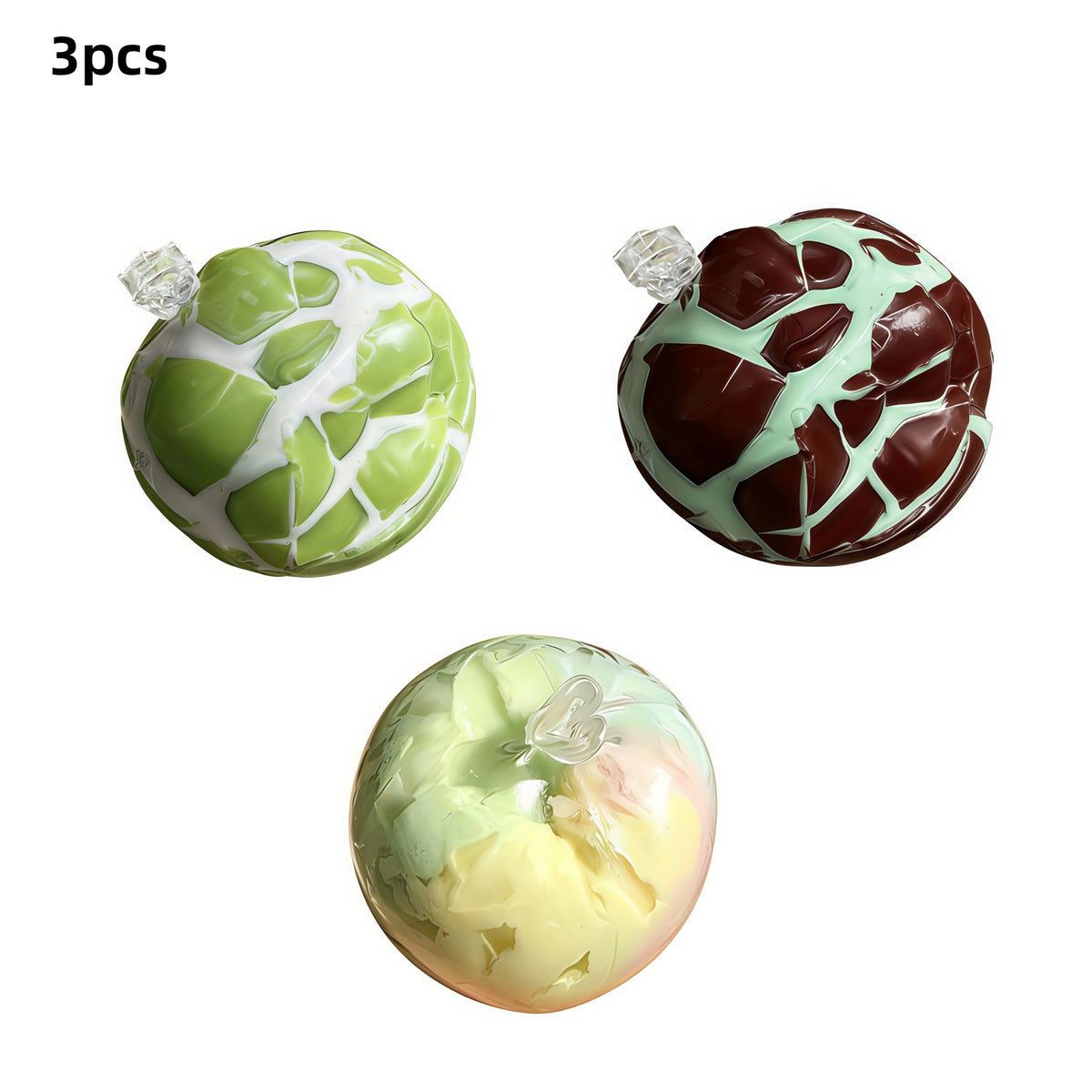 Mint Crispy Ball Sensory Fidget Squeeze Toy & Party Favor Sensory Fidget Toy Babs 3pcs