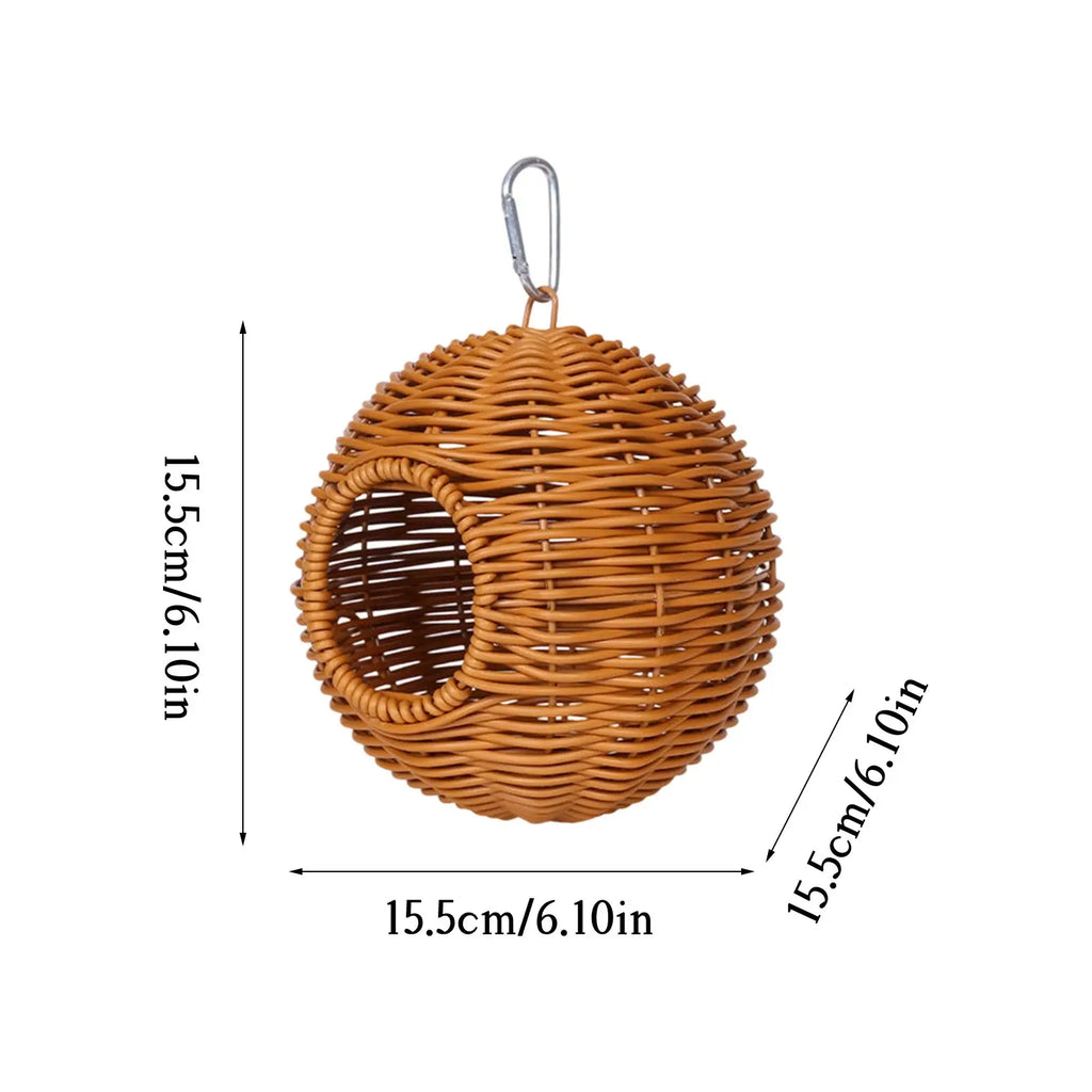 Spherical Hanging Parrot Nest – Bird Sleeping & Breeding House Bird Nesting House Babs As shown One Size