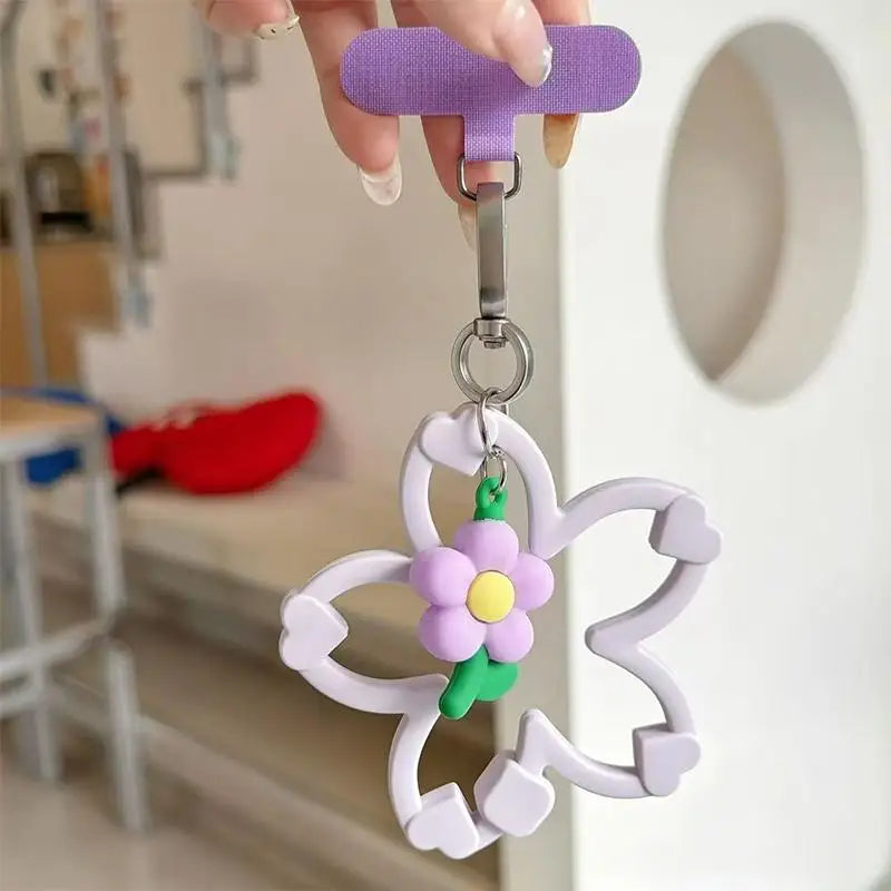 Silicone Cherry Blossom Phone Wrist Strap & Lanyard Charm Phone Wrist Strap Babs A3