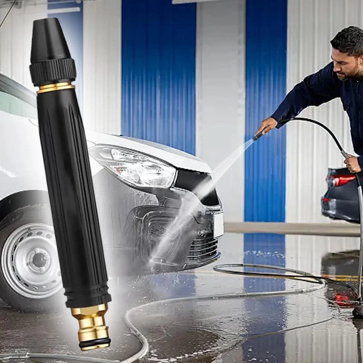 Metal Adjustable High-Pressure Garden Hose Spray Nozzle Garden Hose Nozzle Babs