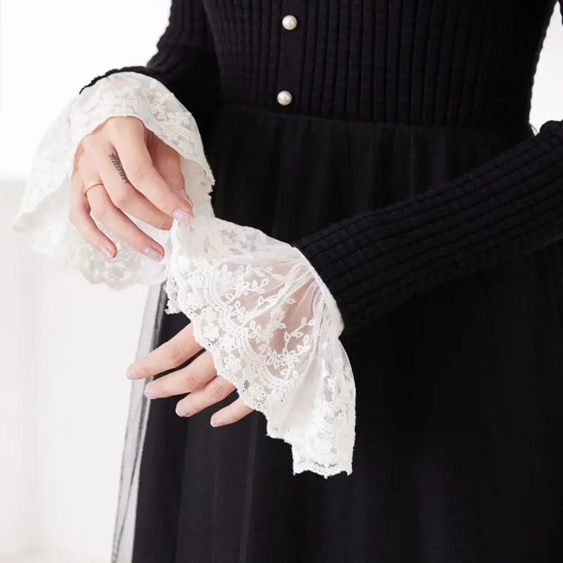 Detachable Lace Fringe Cuffs – Women's Decorative Sleeve Add-On Decorative Sleeve Cuffs Babs