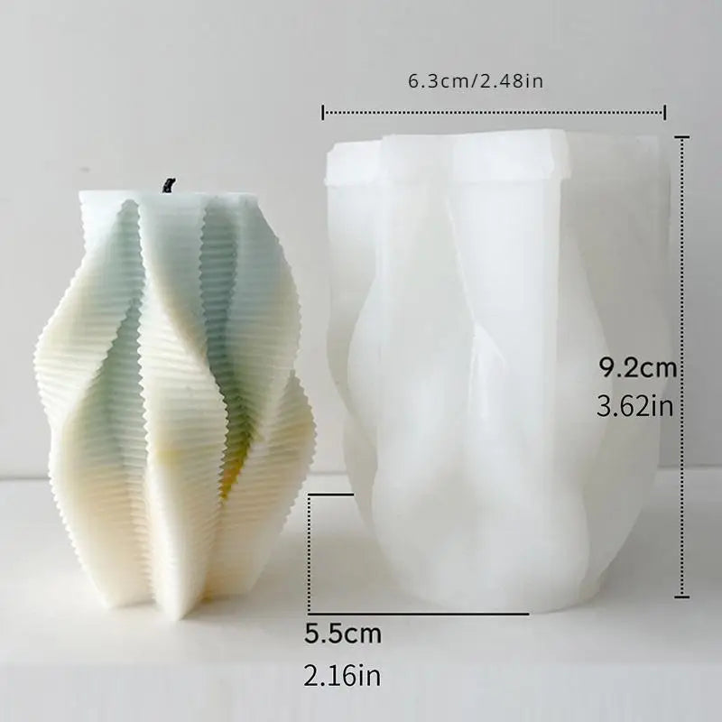 Geometric Column Silicone Mold – Candle Soap DIY Craft Tool Craft Silicone Mold Babs