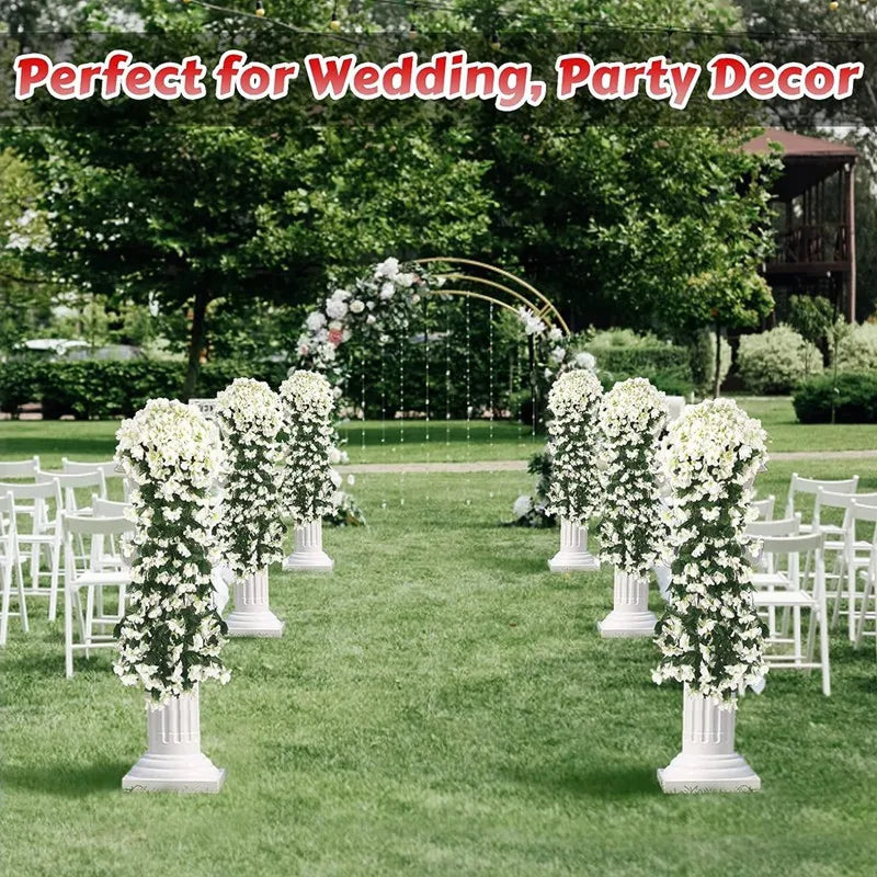 Artificial Silk Rose Vine Garland – Wedding & Home Wall Decor Artificial Flower Vine Babs