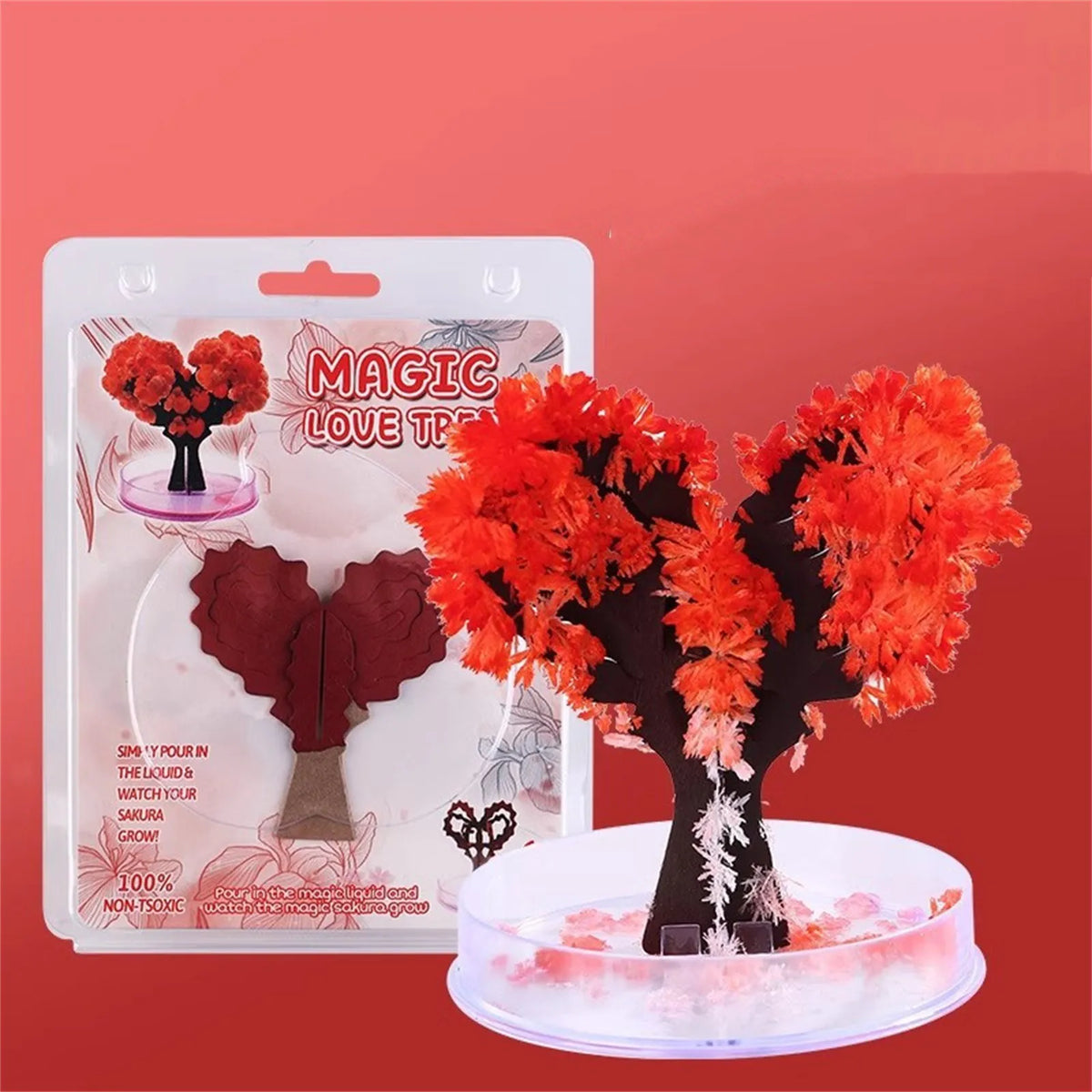 Mini Magic Crystal Growing Tree DIY Sakura Science Toy Gift Crystal Growing Kit Babs