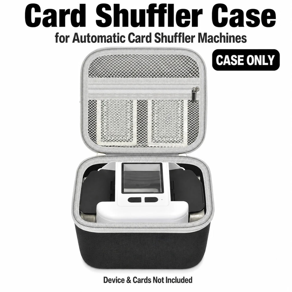 Hard EVA Card Shuffler Case – 1-2 Deck Organizer & Travel Bag Card Shuffler Case Babs