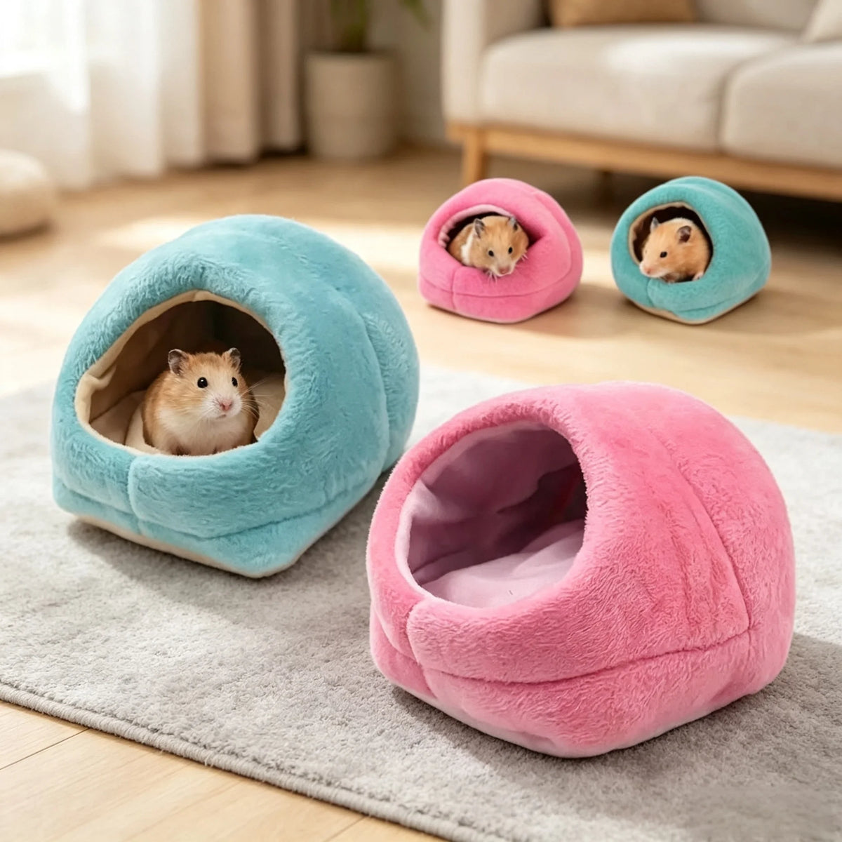 Small Pet Fleece Hammock Nest – Warm Hut for Hamster & Rat Small Pet Hammock Nest Babs