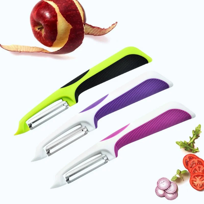 2-in-1 Vegetable & Fruit Peeler | Sharp Stainless Steel Blade Vegetable Peeler Babs