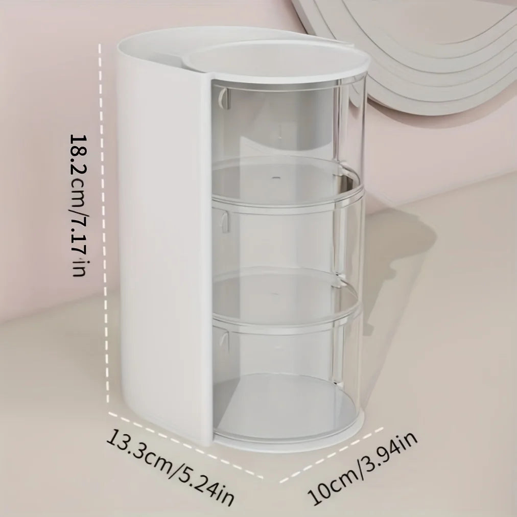 Rotatable Multi-Layer Hair Accessory Storage Box | Clear Accessory Storage Organizer Babs