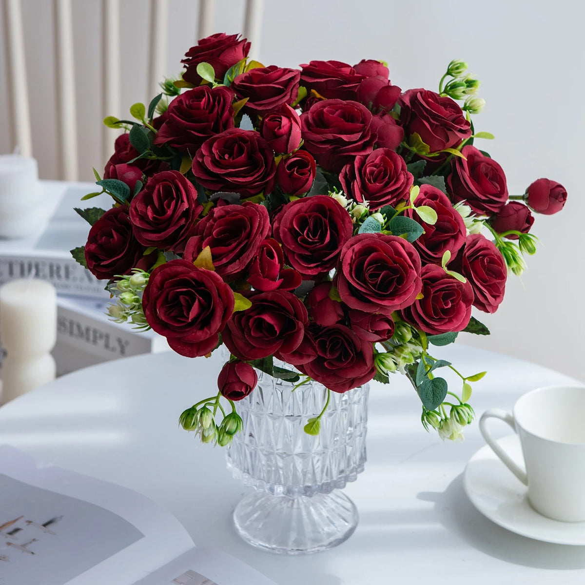 Silk Peony Hydrangea Artificial Flower Bouquet – Wedding & Home Artificial Flower Bouquet Babs