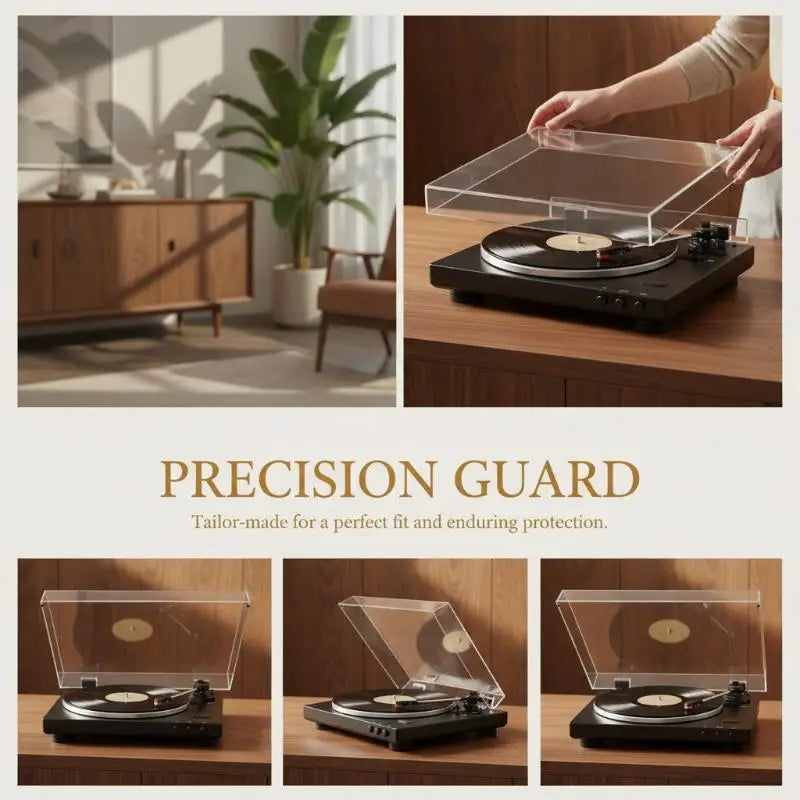Acrylic Dust Cover for AT-LP120XUSB – Clear Turntable Protection Turntable Dust Cover Babs