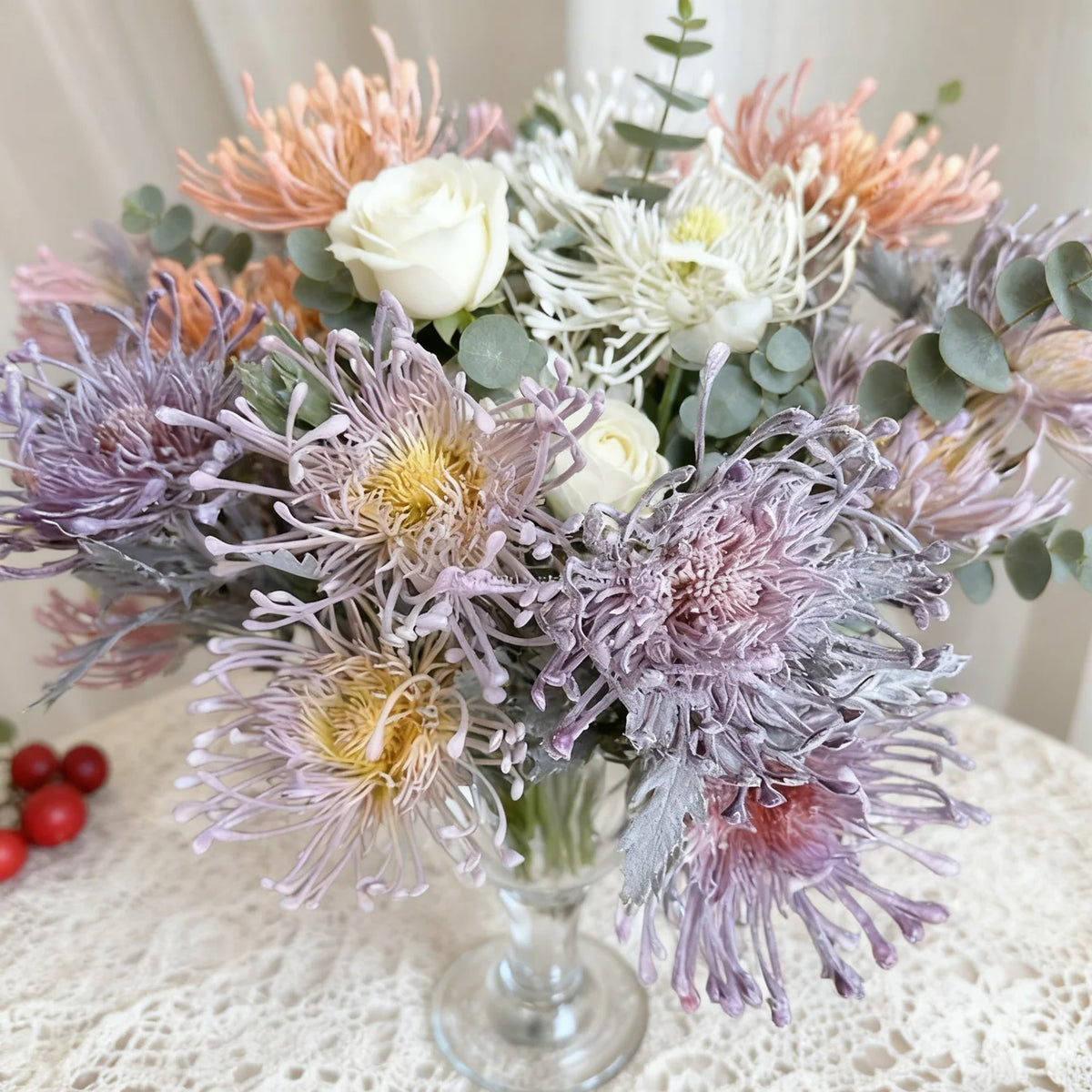 Artificial Crab Claw Silk Flower Bouquet – Wedding & Home Décor Artificial Flower Bouquet Babs