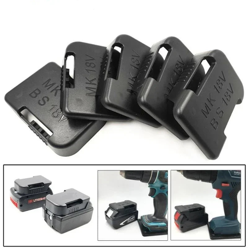 5-Pack 18V Battery Holder Mount Rack for Makita & Bosch Battery Storage Rack Babs