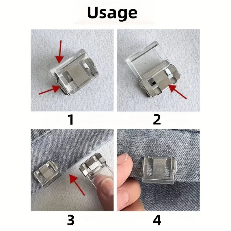 Invisible Trouser Hem Clips – No-Sew Hidden Buckle Fix Hem Clips Babs