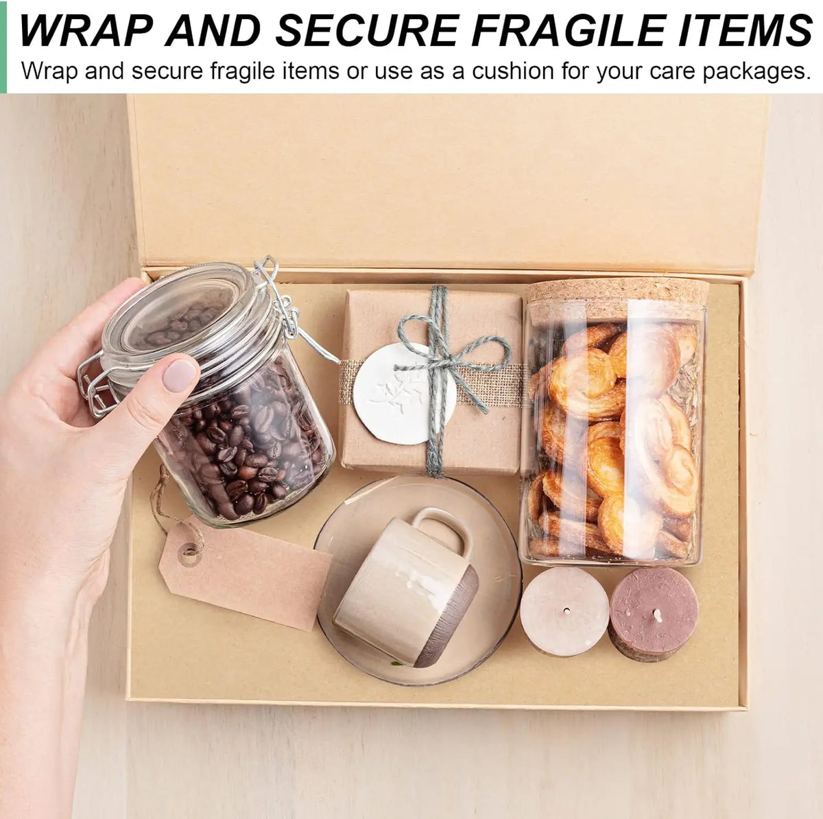 10M Brown Kraft Paper Roll – Gift Wrapping & Packing Kraft Paper Roll Babs