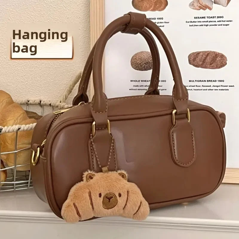 Cartoon Capybara Plush Keychain – Stuffed Croissant Pendant Plush Keychain Babs
