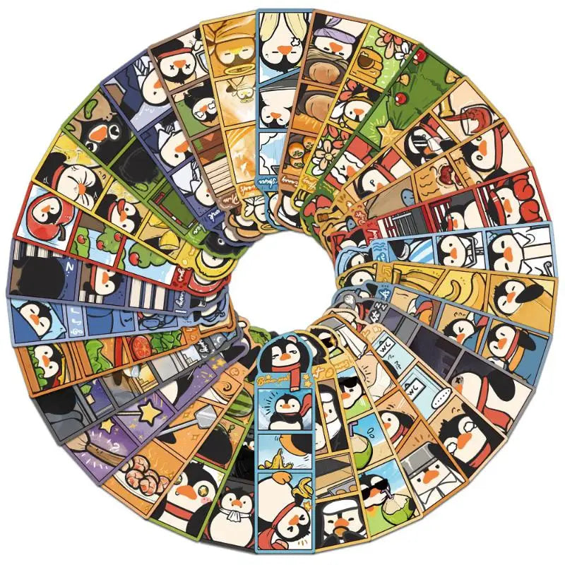 30pcs Cartoon Penguin Bookmarks Set – Fun Reading Stationery Bookmark Set Babs