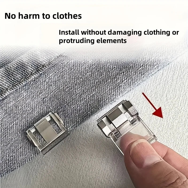 Invisible Trouser Hem Clips – No-Sew Hidden Buckle Fix Hem Clips Babs