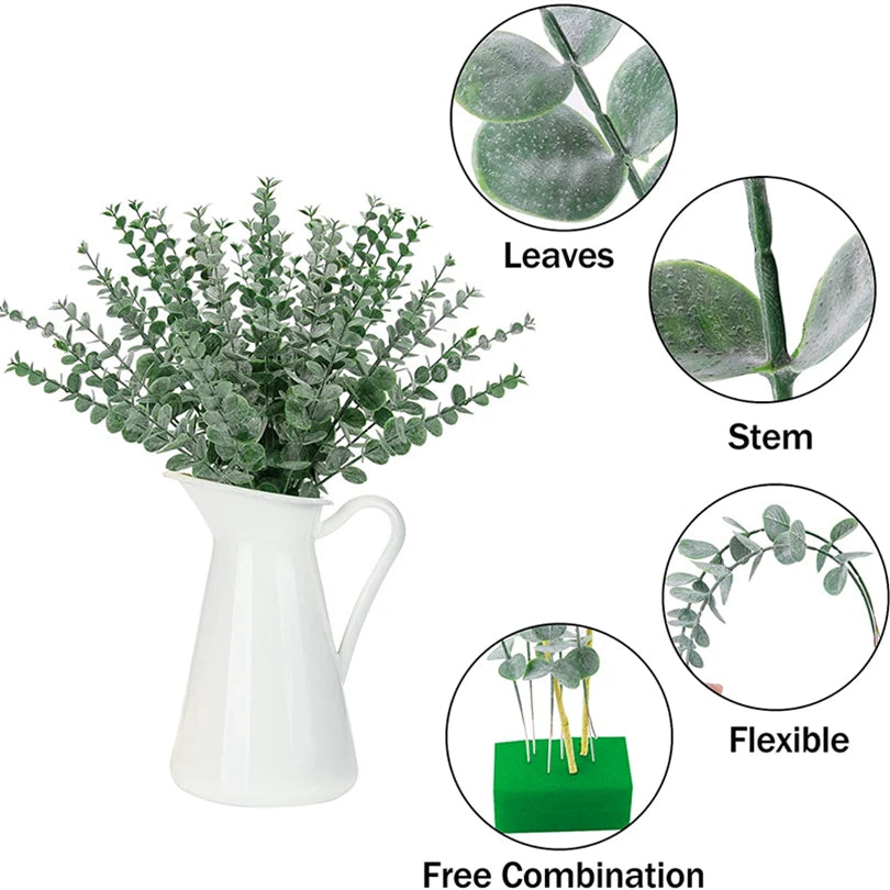 Artificial Eucalyptus Stems – Wedding, Christmas & Home Décor Artificial Floral Stems Babs