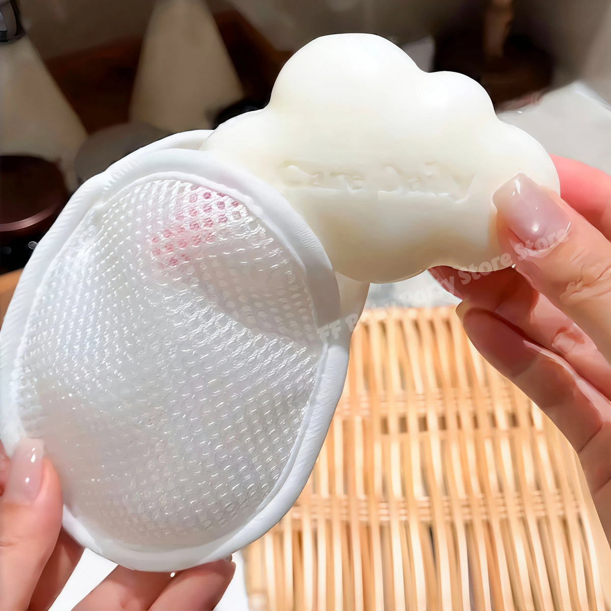 Foaming Soap Bag Net Mesh Exfoliating Bath Sponge Bubble Maker Exfoliating Bath Sponge Babs