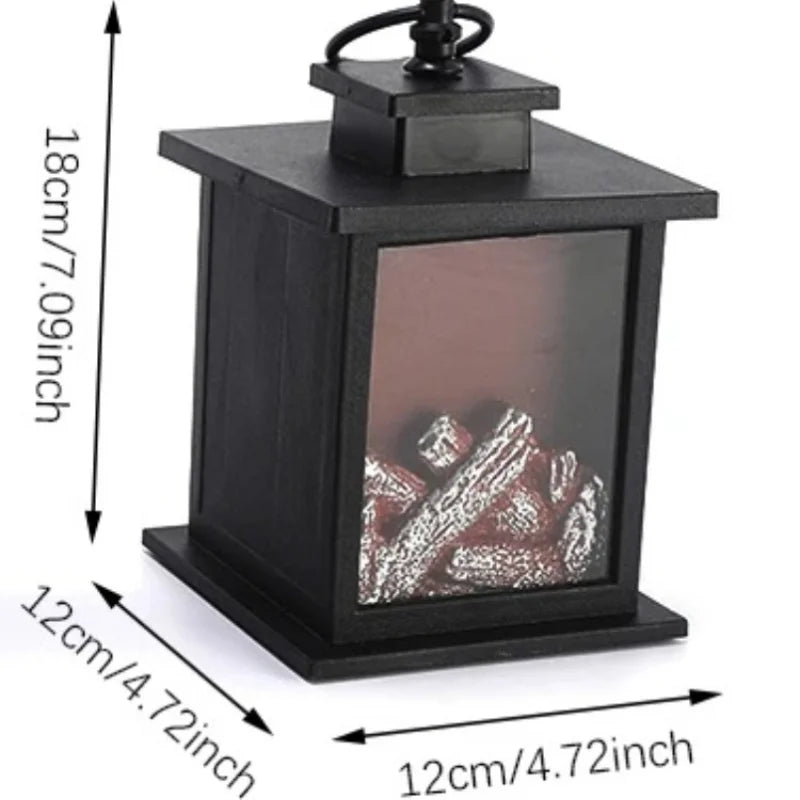 LED Flame Effect Lamp – Retro Fireplace Night Light Décor Flame Effect Night Light Babs