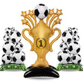 Soccer Trophy Foil Balloon Kit – Football Birthday Party Decor Party Balloon Kit Babs 3Pcs Set Other