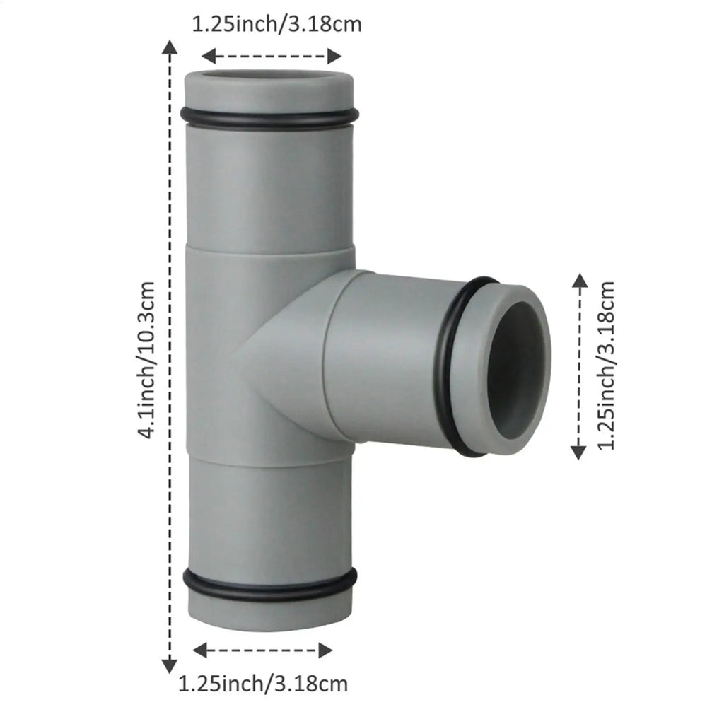 32mm T-Shape Pool Hose Connector | Universal 1.25in Pipe Joint Pool Pipe Connector Babs