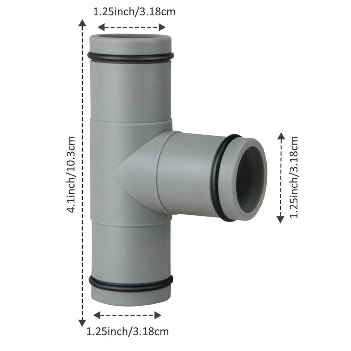 32mm T-Shape Pool Hose Connector | Universal 1.25in Pipe Joint Pool Pipe Connector Babs