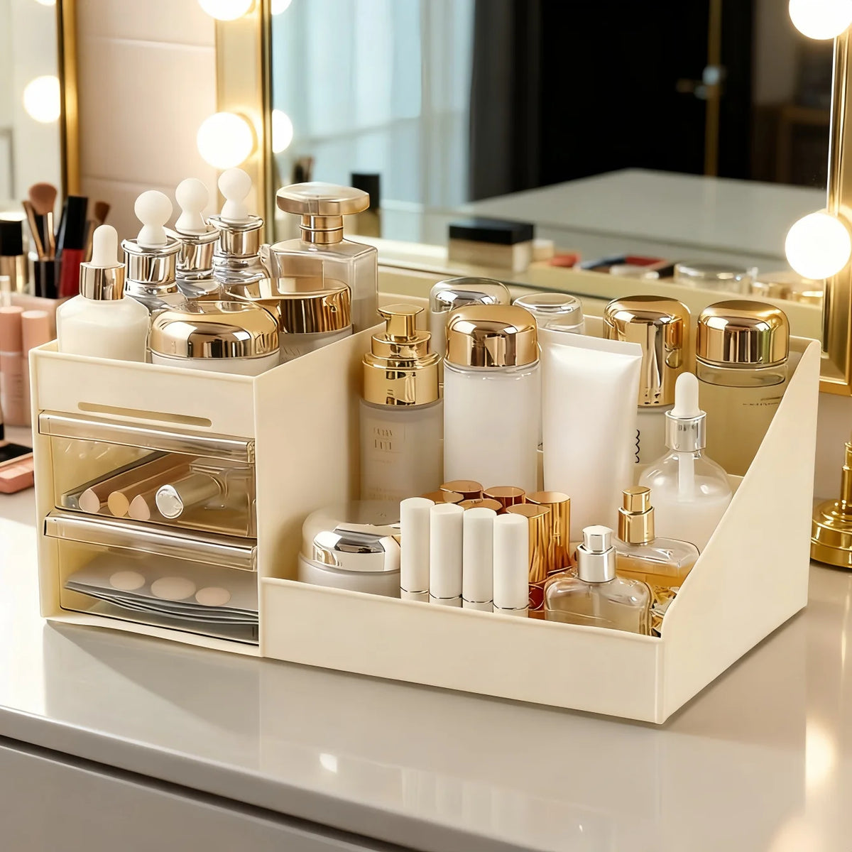 Makeup Organizer with Drawers – Vanity & Bathroom Storage Makeup Storage Organizer Babs