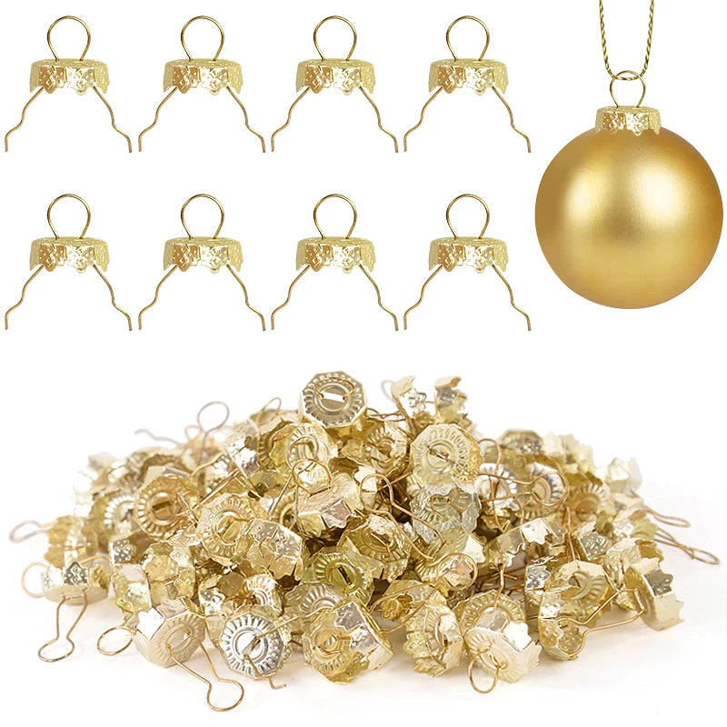 Christmas Ornament Caps & Hanger Strings – 50/100/200 Pcs Ornament Caps & Hangers Babs