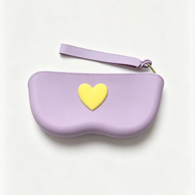 Portable Silicone Eyeglasses Case – Waterproof Sunglasses Pouch Eyeglasses Case Babs Purple