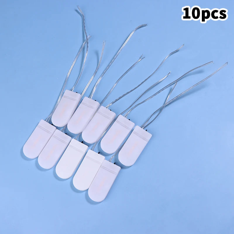 10Pcs CR2032 Coin Cell Battery Holder with On/Off Switch Battery Holder Babs 2 White