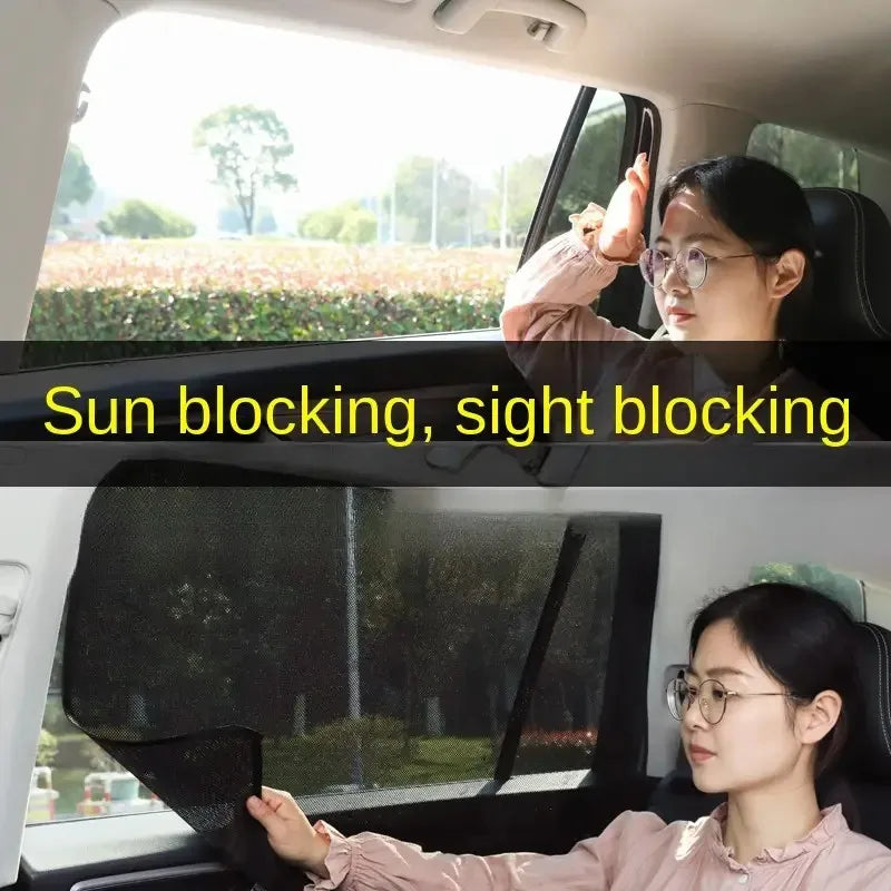 Magnetic Car Window Sunshade Mesh Curtain – UV Protection Car Window Sunshade Babs