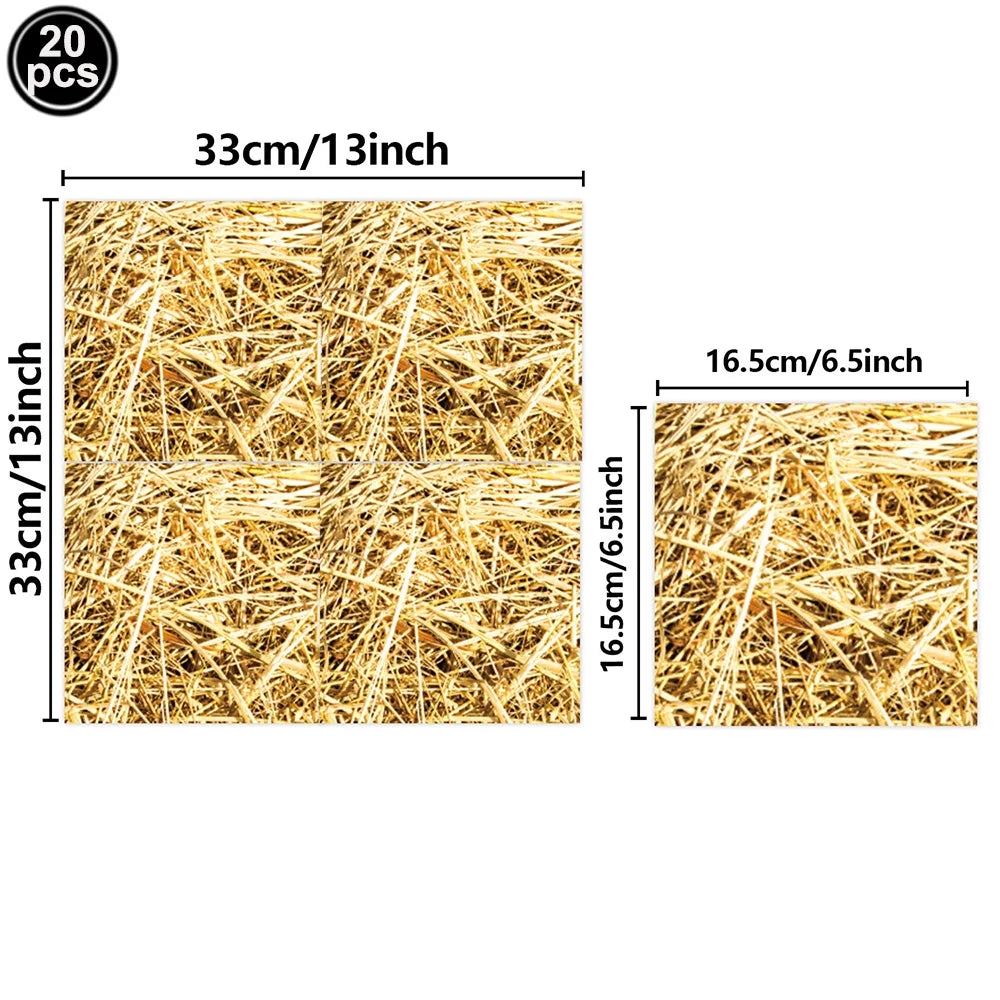 Western Cowboy Party Boxes – Hay Bale & Wine Barrel Decor Props Party Decoration Boxes Babs army green AS show 28cm