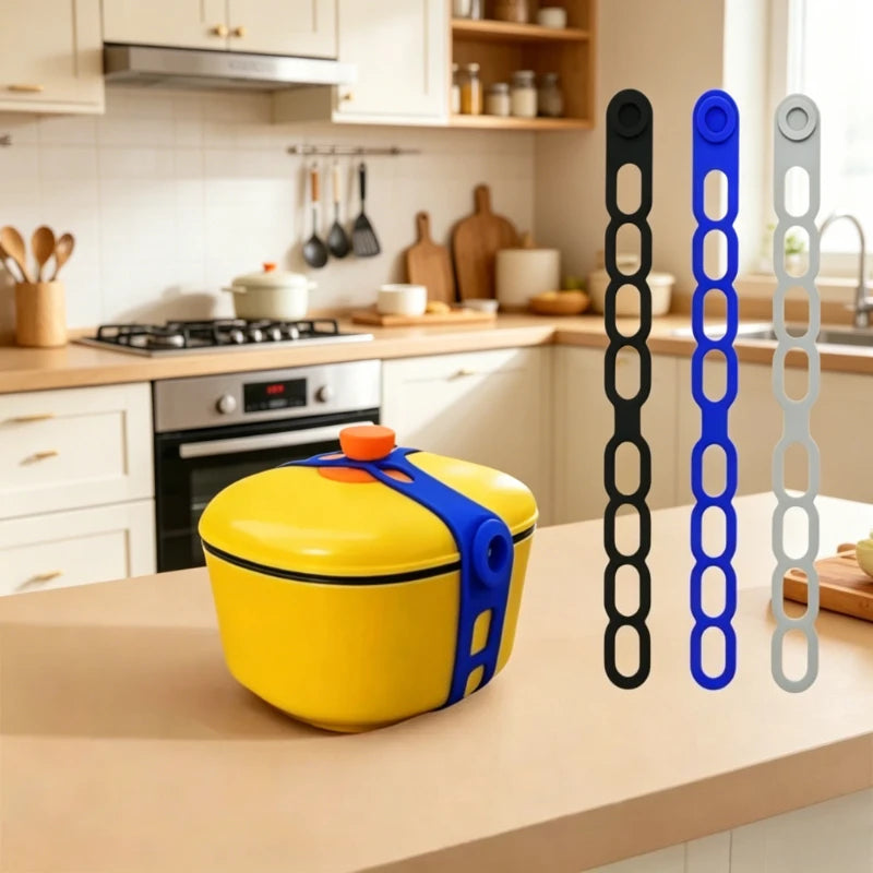 Silicone Lid Straps – Reusable Leakproof Sealing Bands Silicone Sealing Bands Babs