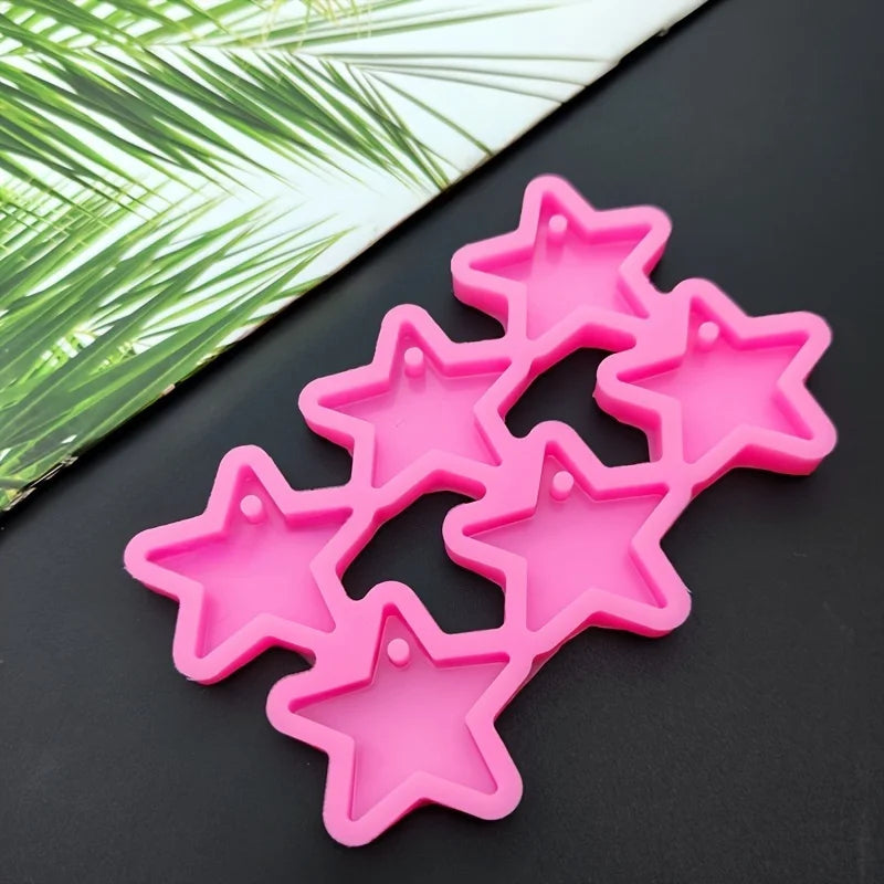 6-Star DIY Silicone Earring Mold for Resin & Epoxy Casting Resin Jewelry Mold Babs