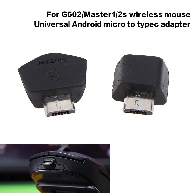 Micro to USB-C Mouse Adapter for G502 & Wireless Mice Mouse Repair Adapter Babs