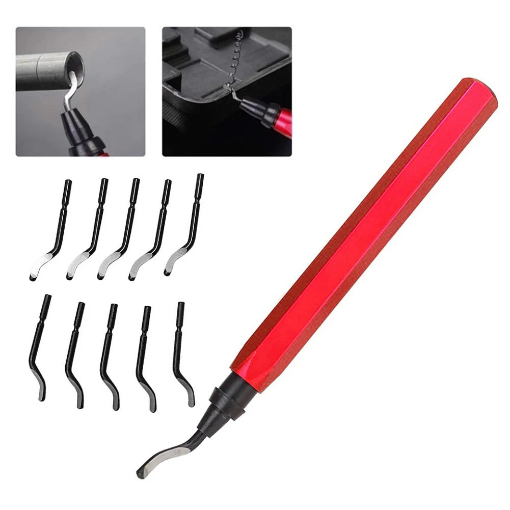 DAZZLEEX RB1000 Deburring Tool Kit – 10 Rotary Blades Deburring Tool Kit Babs