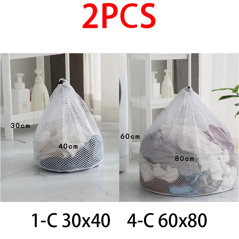 Mesh Laundry Bag for Washing Machine – Reusable Net Wash Bag Mesh Laundry Bag Babs 2pcs 1-C 4-C