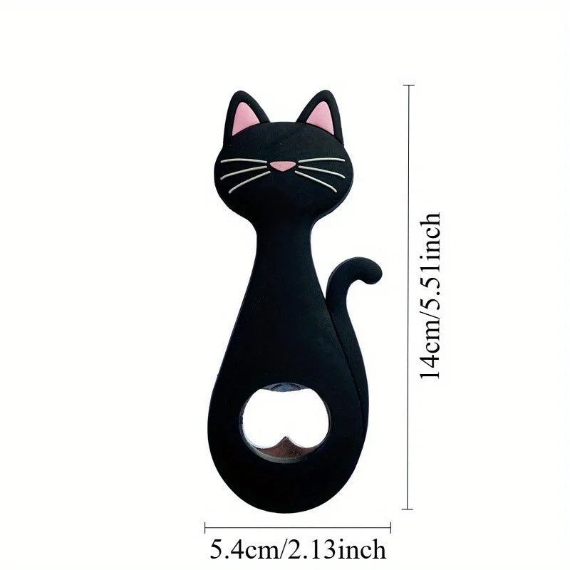 Magnetic Cat Fridge Bottle Opener – Cartoon Fridge Magnet Magnetic Bottle Opener Babs