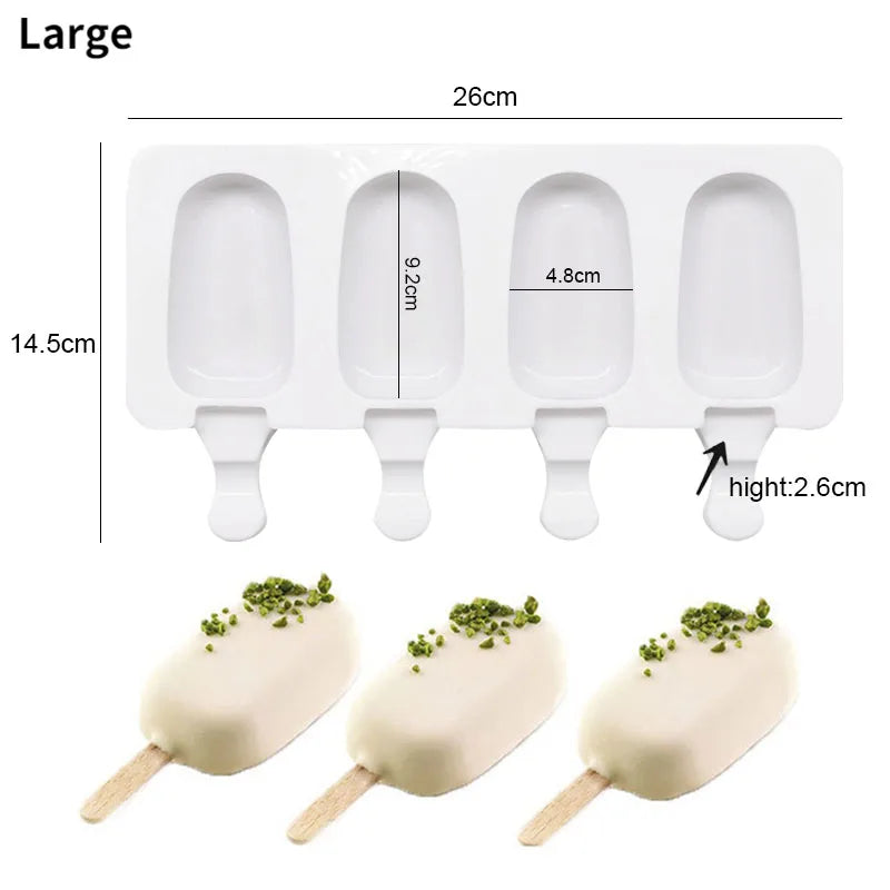 Silicone Popsicle & Ice Cream Mold Tray – DIY Dessert Maker Silicone Dessert Mold Babs Style2